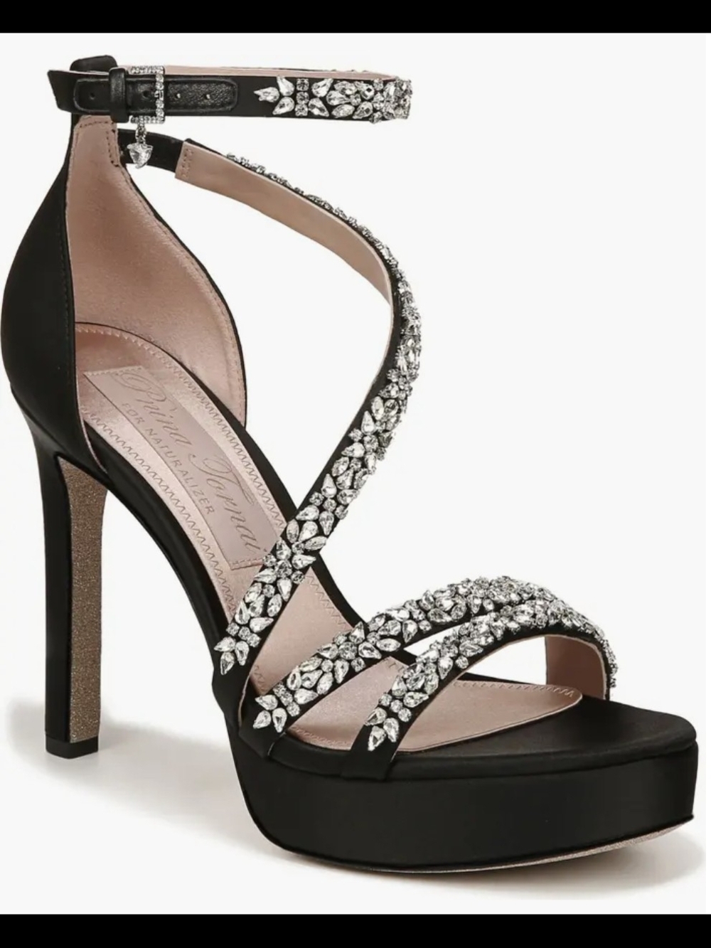 Pnina Tornai for Naturalizer Love Ankle Strap Platform Sandal Size 7.5 - Picture 1 of 10